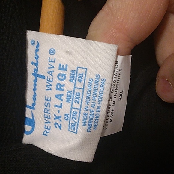 Women's Champion Reverse Weave Cropped Hooded Sweatshirt Size 2 XL NWT - Picture 7 of 11